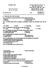 Đề kiểm tra học kỳ II môn Giáo dục công dân Lớp 7 - Mã đề 767 - Năm học 2018-2019